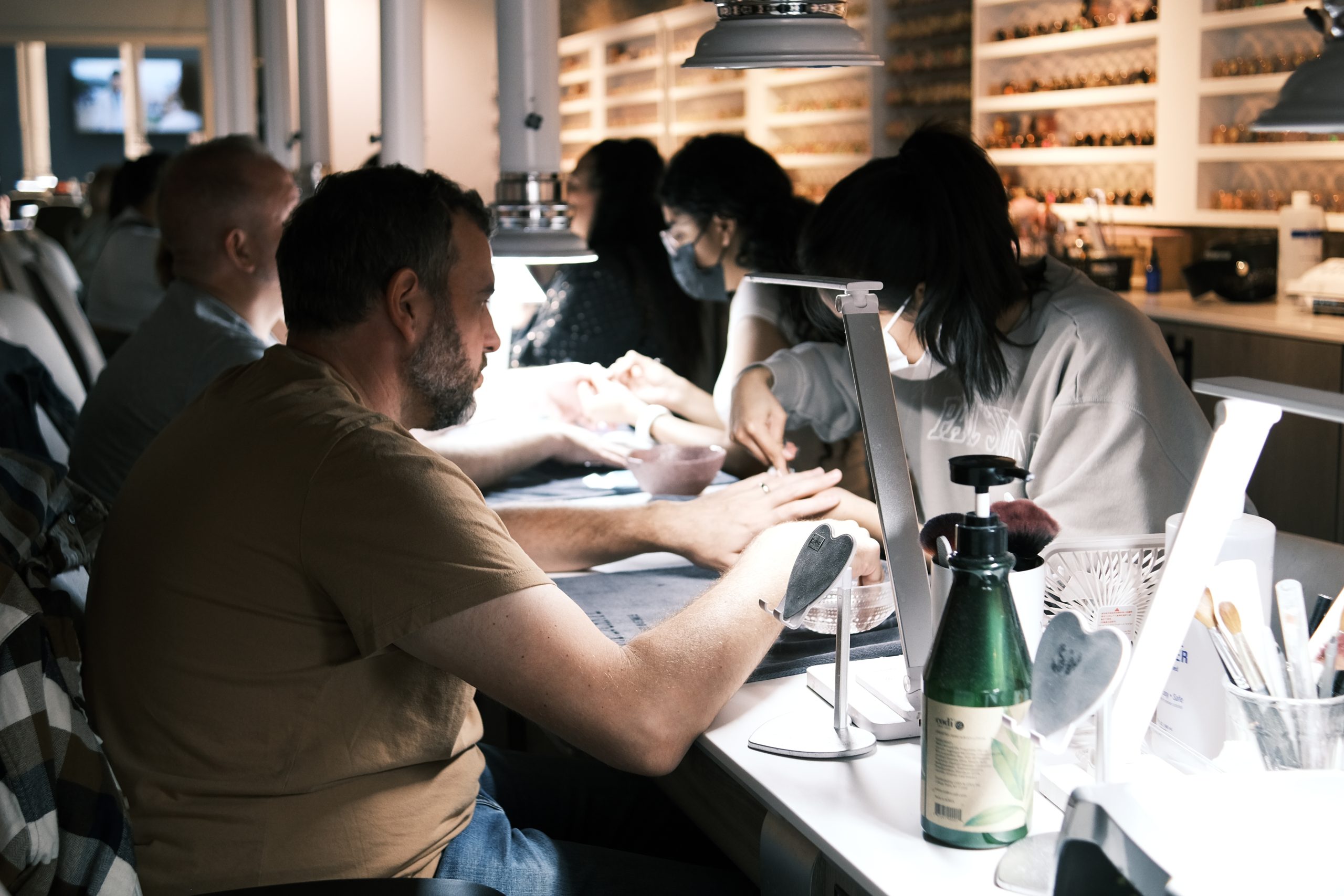 Creative manicure session at NAILàCARTE nail art studio.