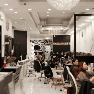 Professional Nail Art Application Process