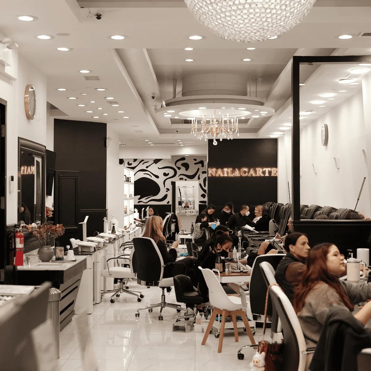 Professional Nail Art Application Process