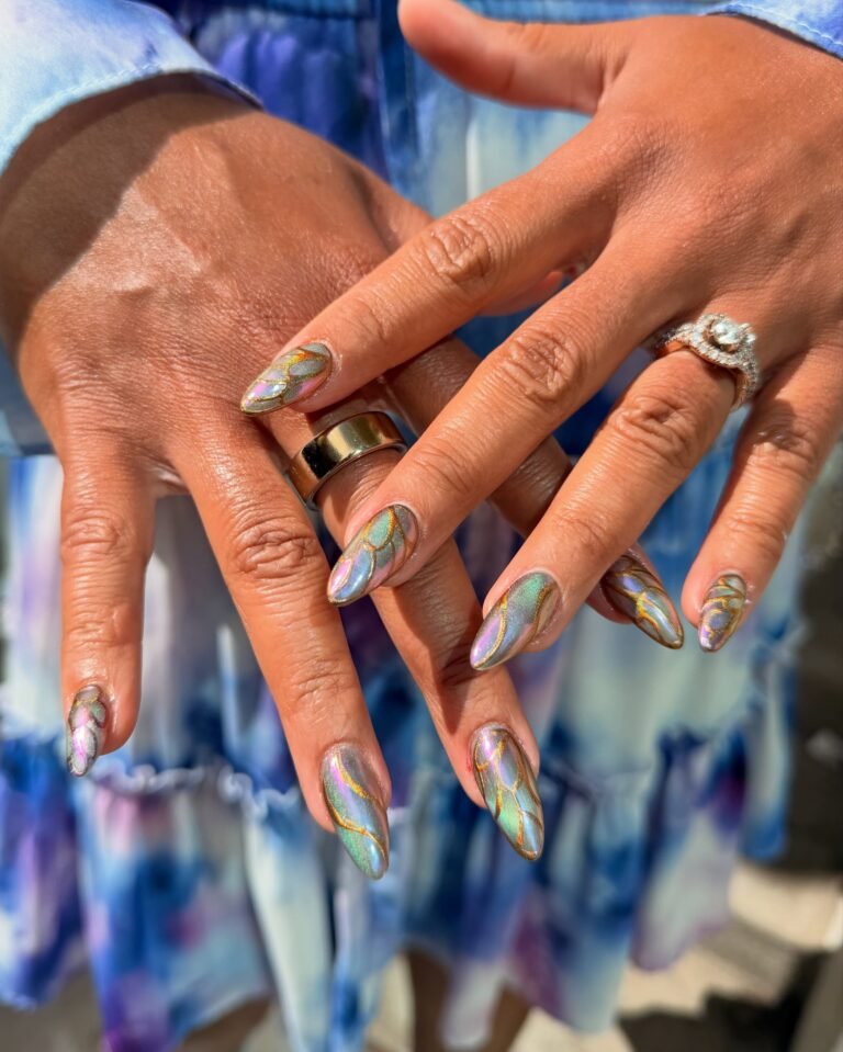 Professional Chrome Nails - Official Featured Image Bespoke professional chrome nails tailored for modern female executives