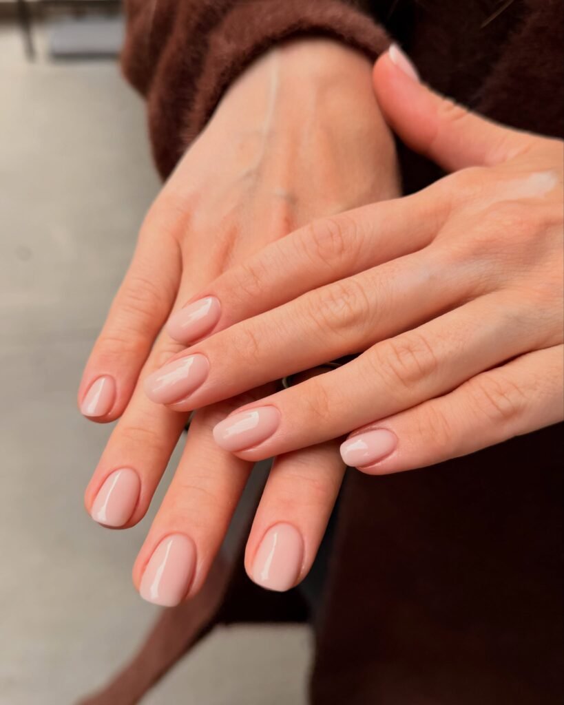 Bespoke premium neutral nail polish styles tailored for high-end corporate environments