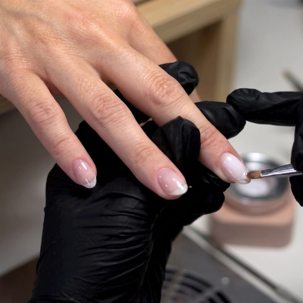 How long does builder gel stay on nails before a refill is recommended