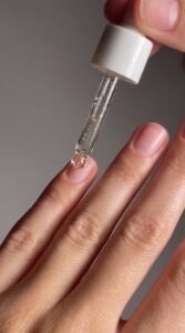 A clean beauty hand care session utilizing non toxic nail supply formulations