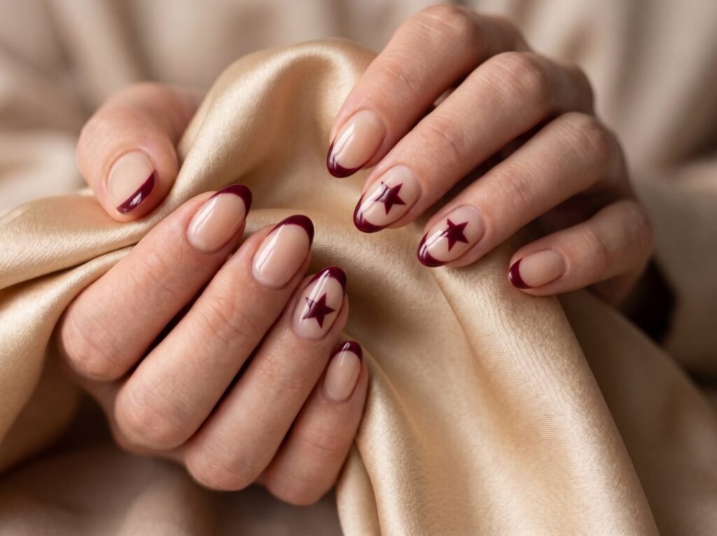 trendy star nails designs featuring chrome, glitter, 3D and celestial nail art in 2026