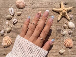 Relax nails colors featuring nude, milky white, pastel, sage green, lavender, and soft pink shades