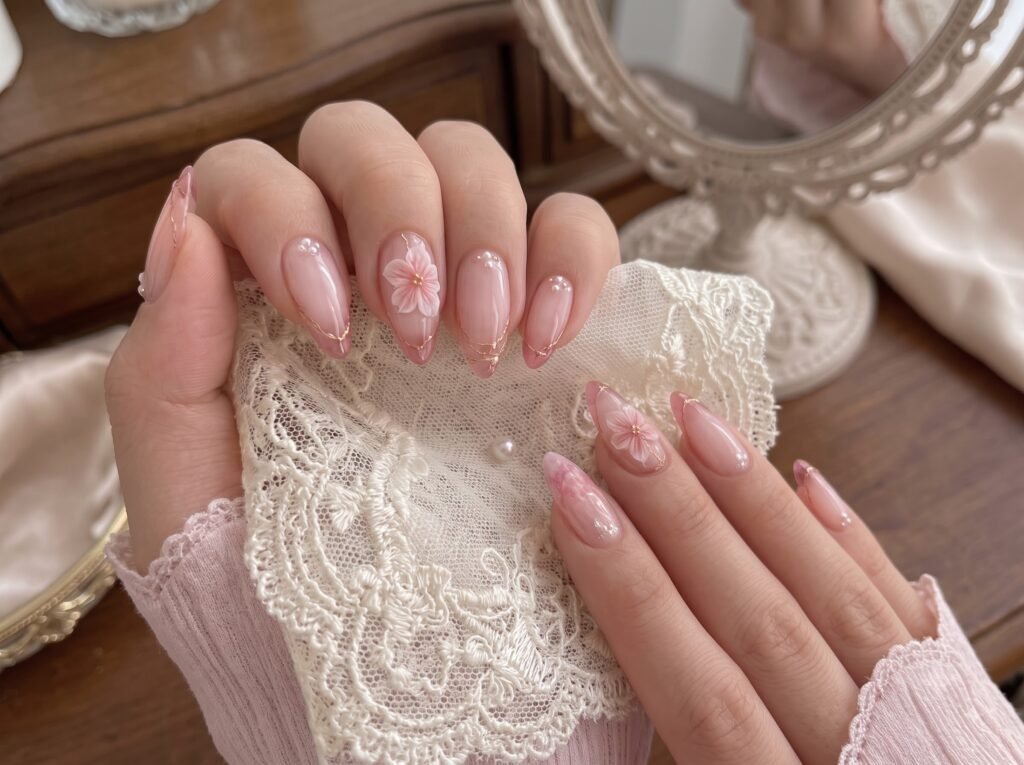 3D magic nails designs with color-changing and sculpted details