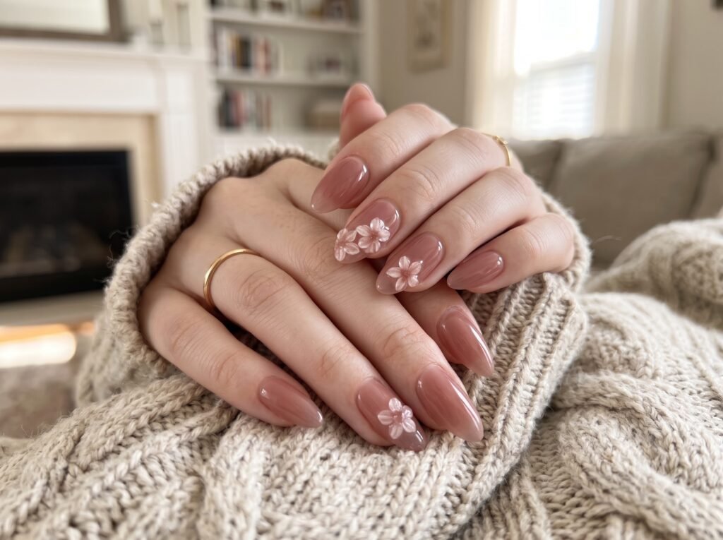 Elegant rose nails matched to different personal styles and occasions