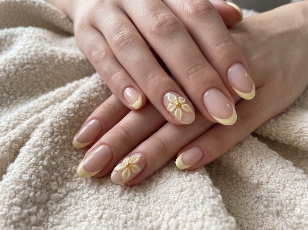 acrylic nails near me showcasing elegant short almond acrylic nails for professional women
