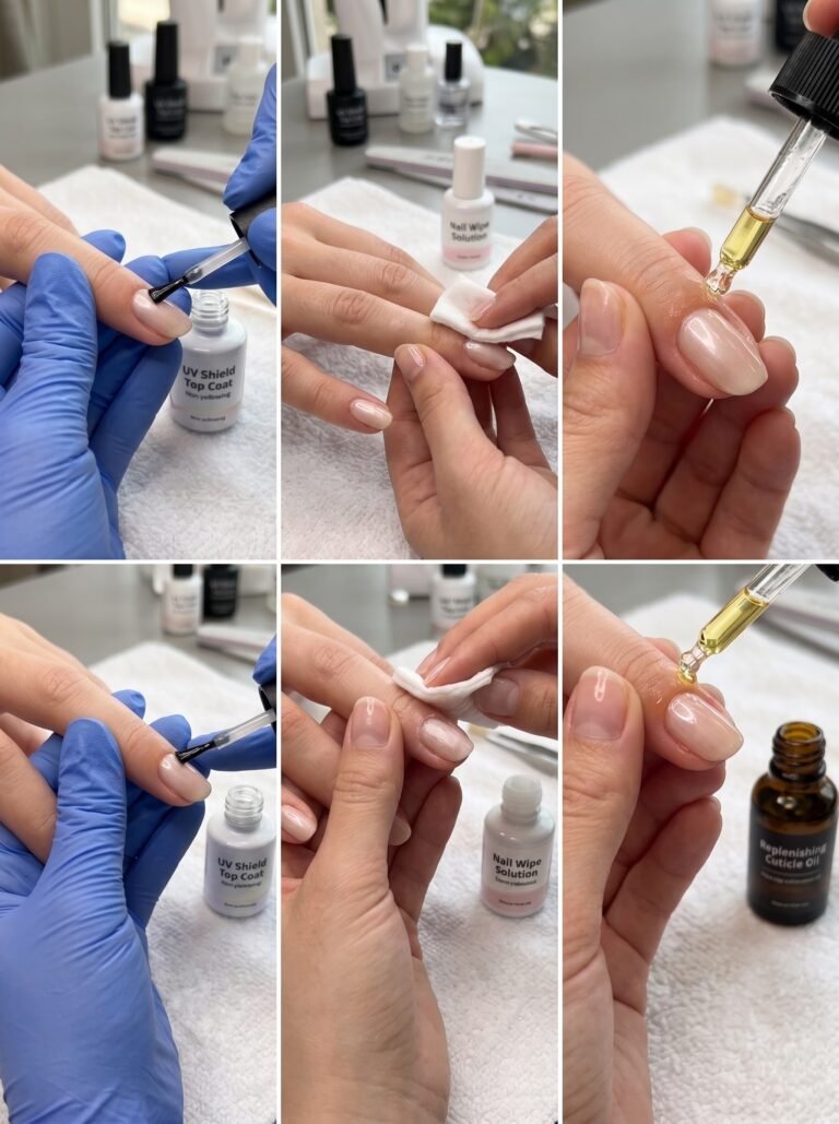 A step-by-step sun exposure protection protocol for maintaining vibrant summer nail colors
