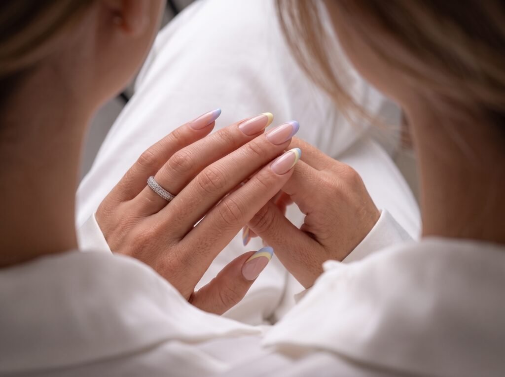 French tip nails colors styled for minimalist romantic modern and bold fashion preferences