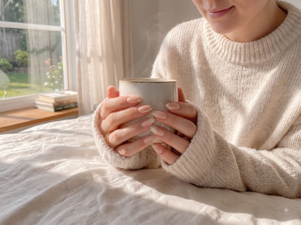 Relax nails colors in nude shades for elegant everyday manicures