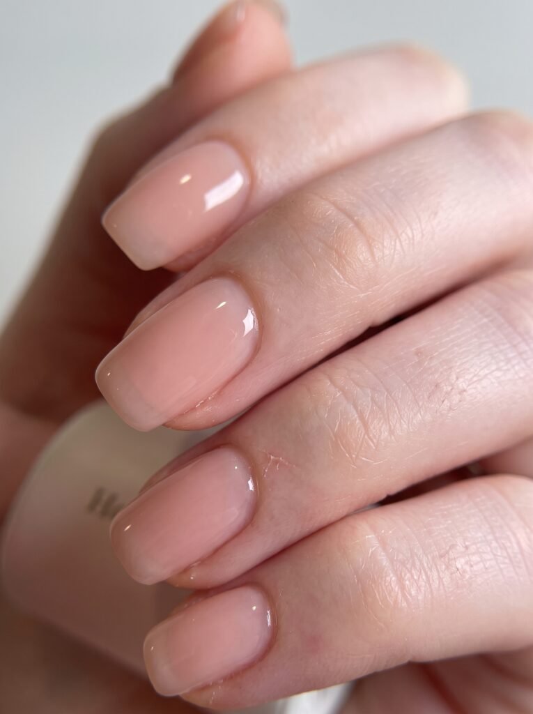 nude builder gel colors with translucent jelly finish for ultra natural looking nails