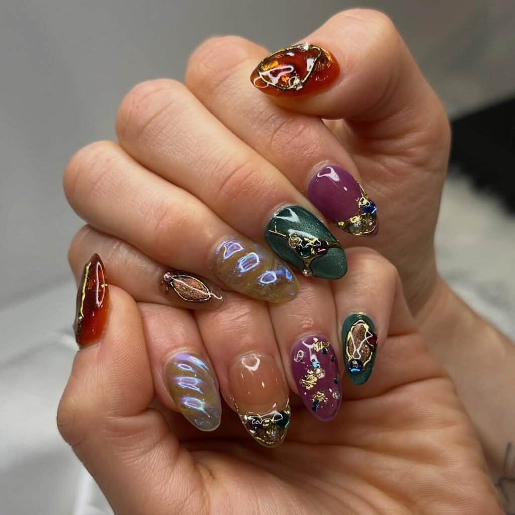 Builder gel nails compared with Apres Gel-X extensions