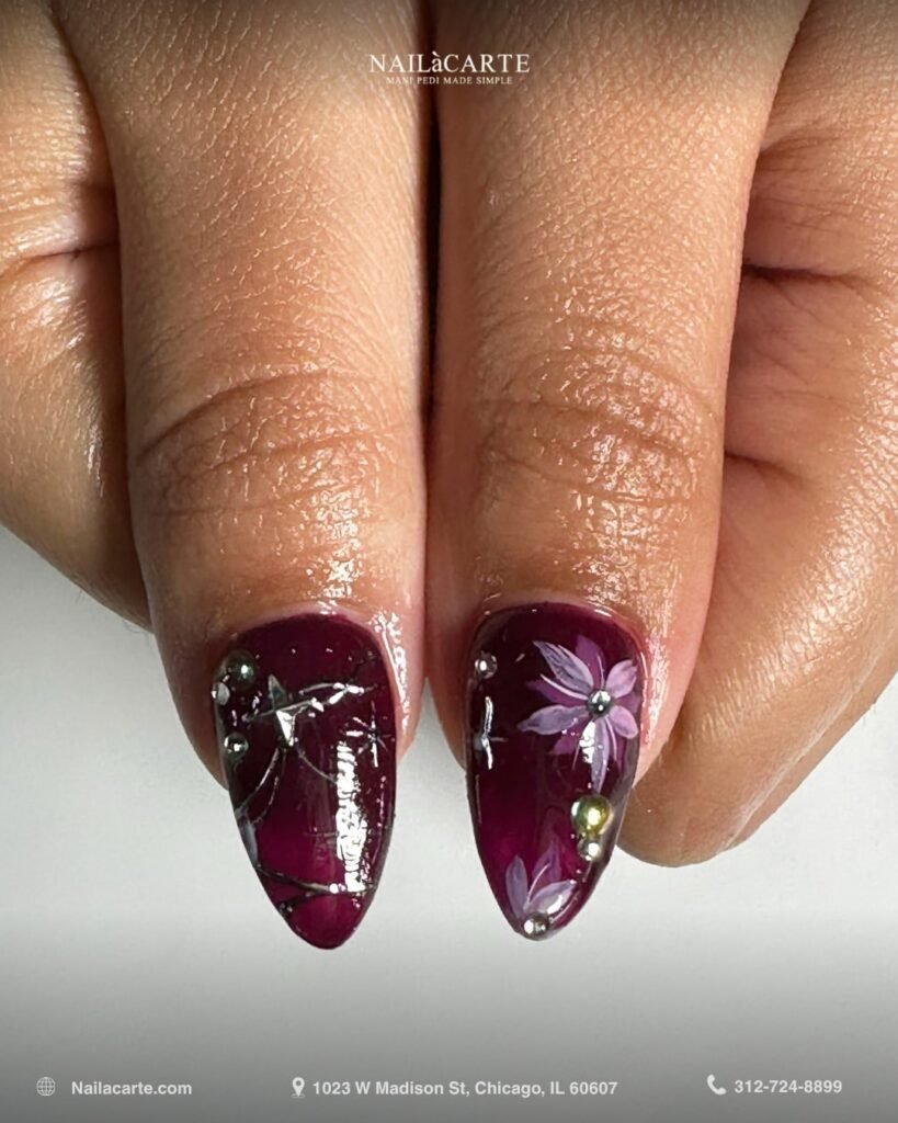 Professional builder gel nail service at NAILàCARTE creating strong and natural nails
