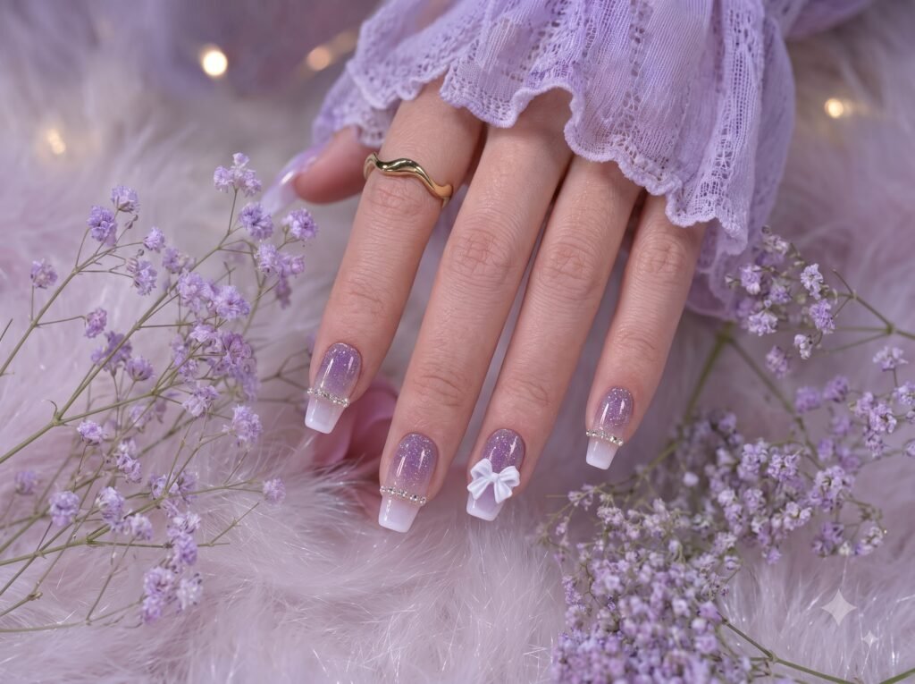 perfect dreamy nails created by NailàCarte professional nail artists