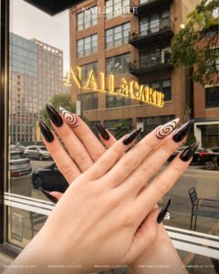 Flattering and durable custom nail shapes West Loop clients choose at NailàCarte Fulton Market.