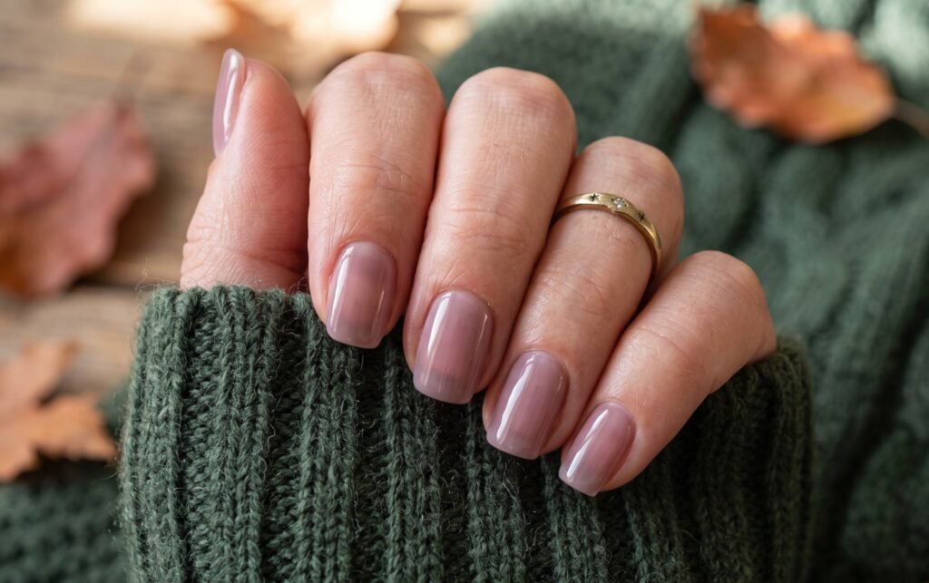 Flawless ghost rose BIAB overlay created at NailàCarte, Chicago's premier sanctuary for clean quiet luxury.