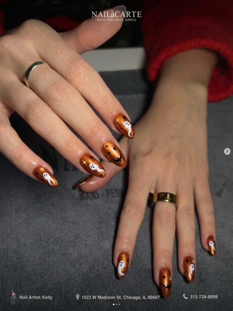 Halloween nails 2026 in Chicago with cute chic and spooky ideas