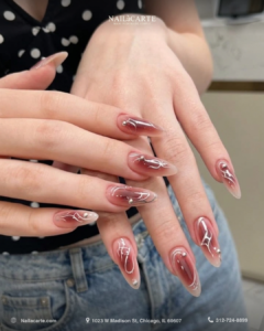 Pink nails Gold Coast with glossy pink manicure