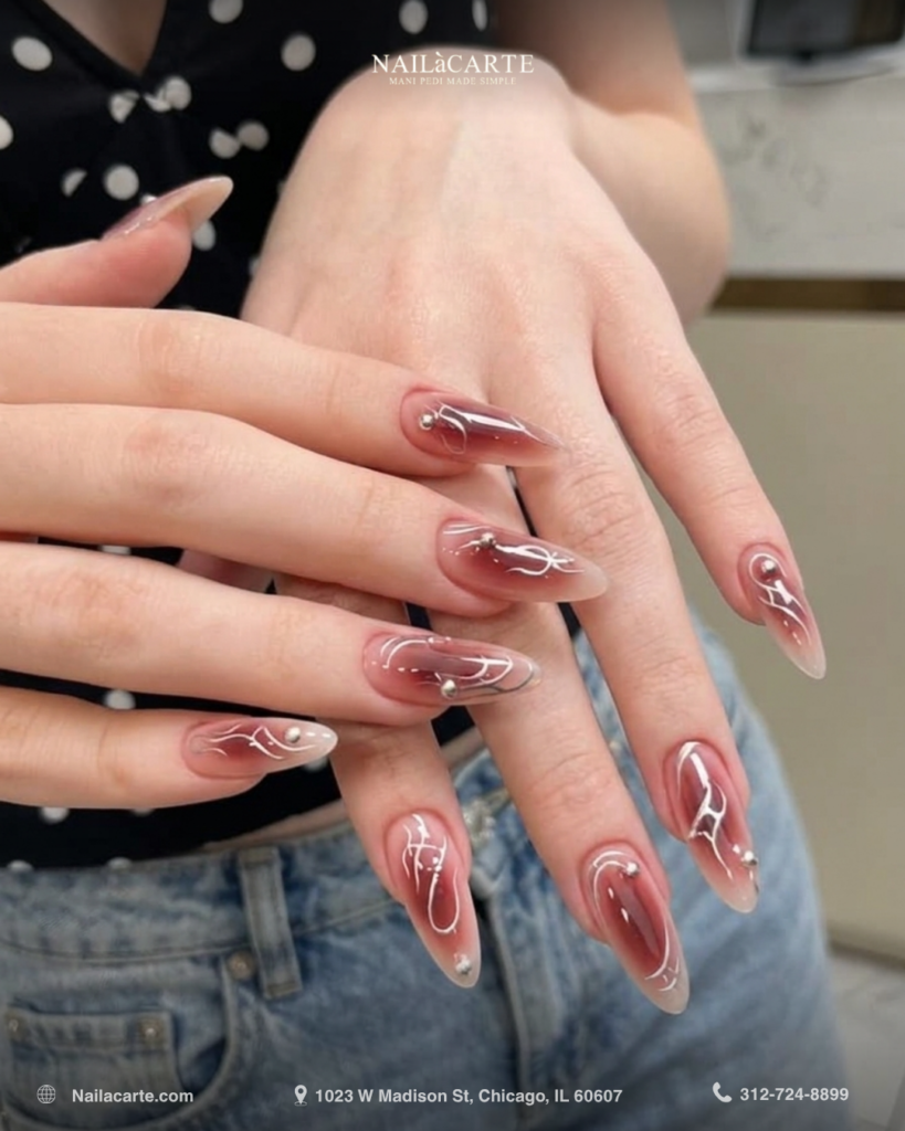 Pink nails Gold Coast with glossy pink manicure