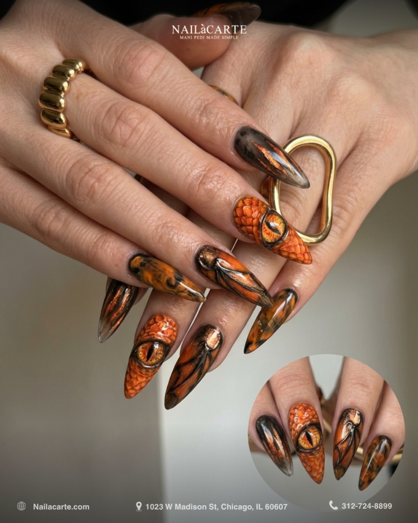 Nail salon near me Chicago for Halloween nails