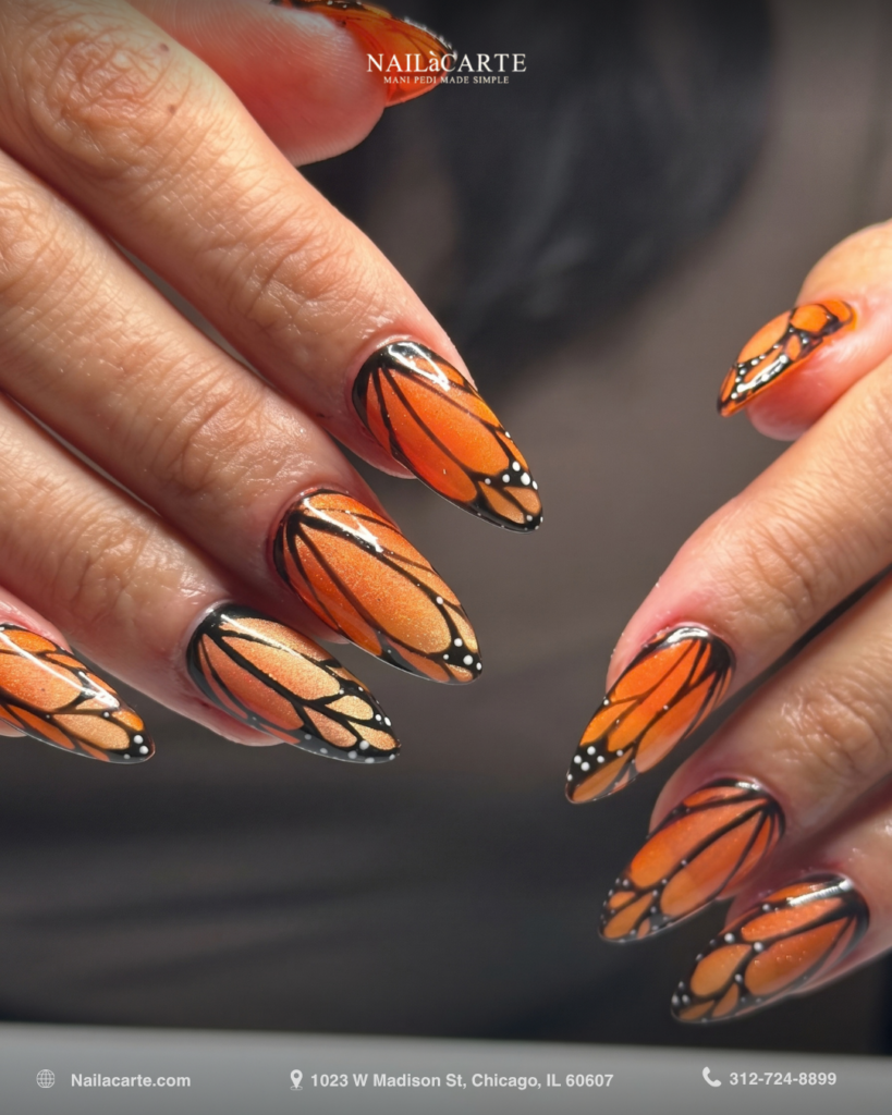 Acrylic nails Streeterville Chicago for fall events